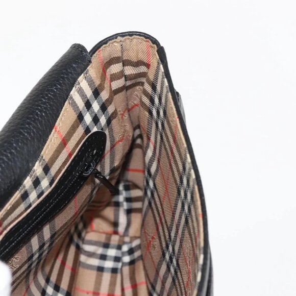 Burberrys Shoulder Bag Leather Brown Gold Auth - Picture 14 of 16